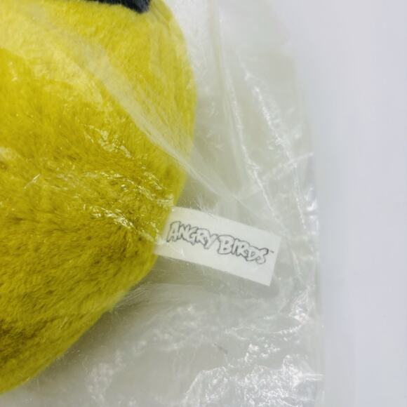 Rare 2012 Rovio Angry Birds 8" Chuck Yellow Bird Plush Stuffed Animal Sealed New - Picture 10 of 12